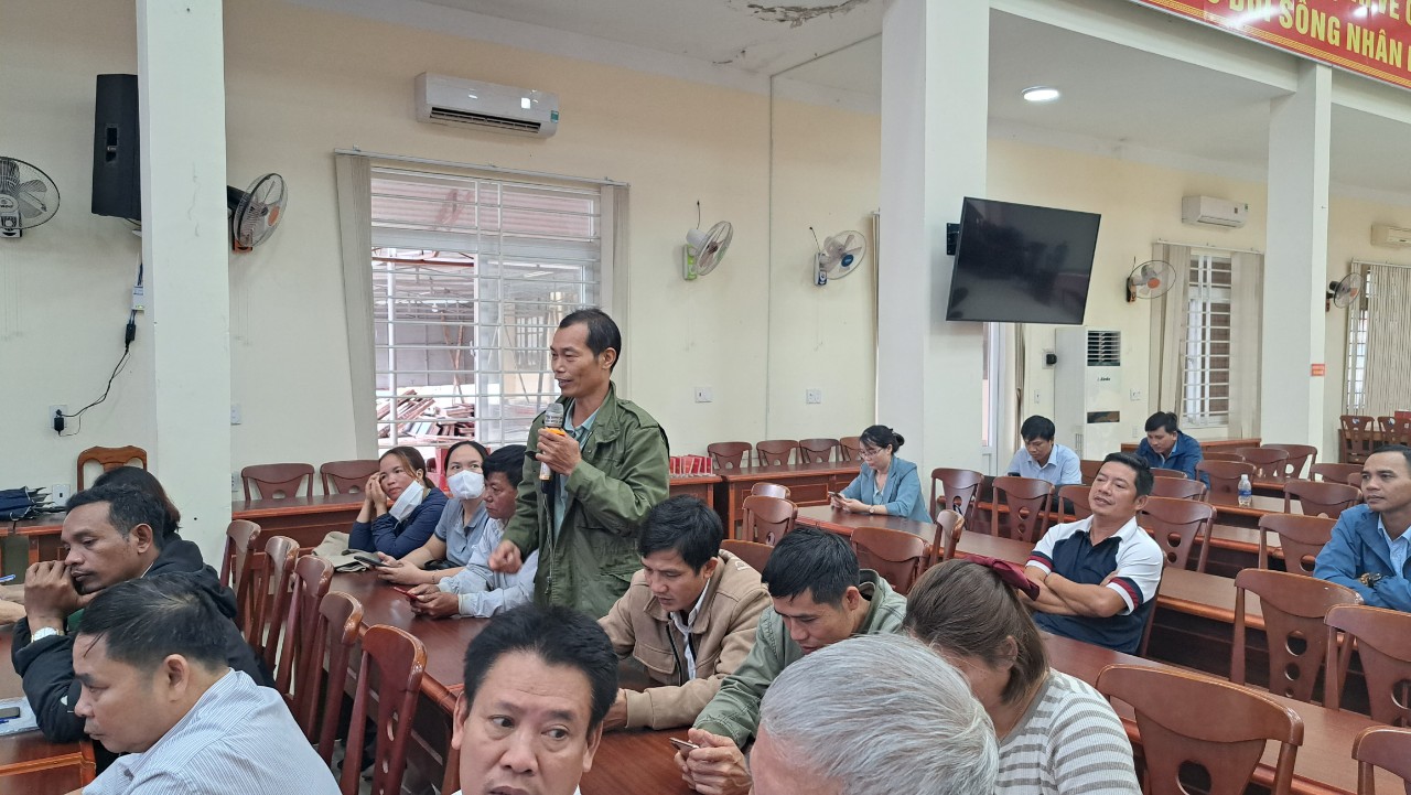 Hinh 6. Đại diện HTX Nông nghiệp phát biểu